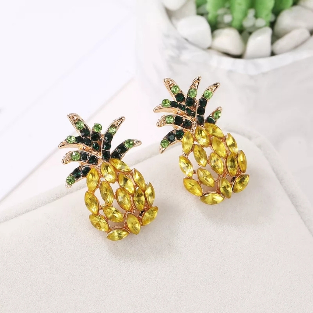 Pineapple earrings